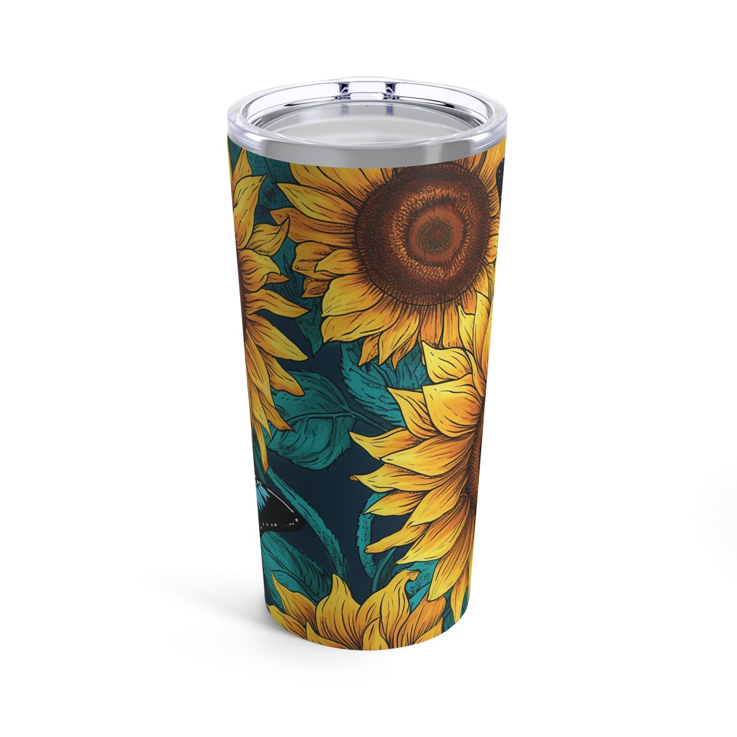 Butterfly Sunflower Tumbler 20oz