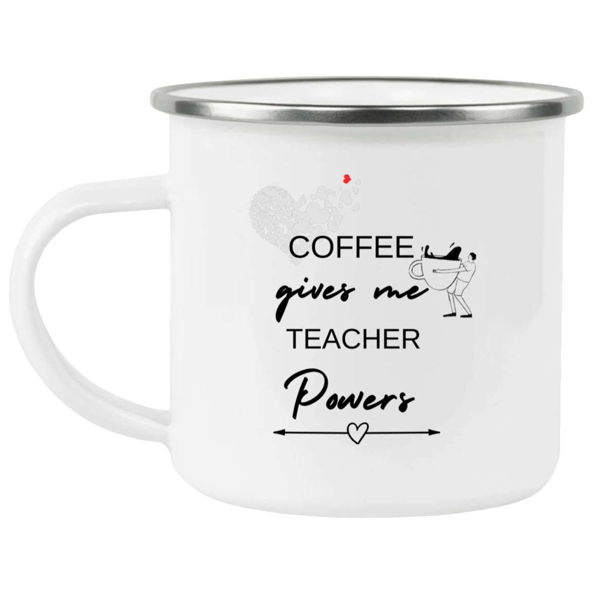 Back to School Enamel Camping Mug For Teachers
