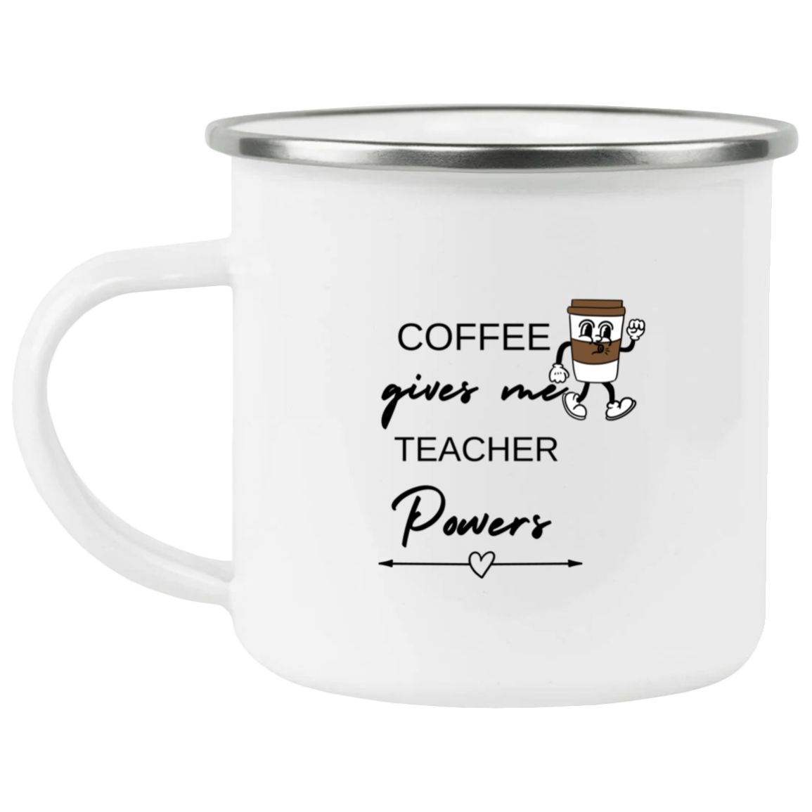Back to School Enamel Camping Mug For Teachers