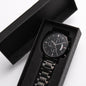 Personalize & Customized Black Chronograph Watch With Luxury Box Included