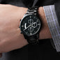 Luxury Customizable Engrave Black Chronograph Watch
