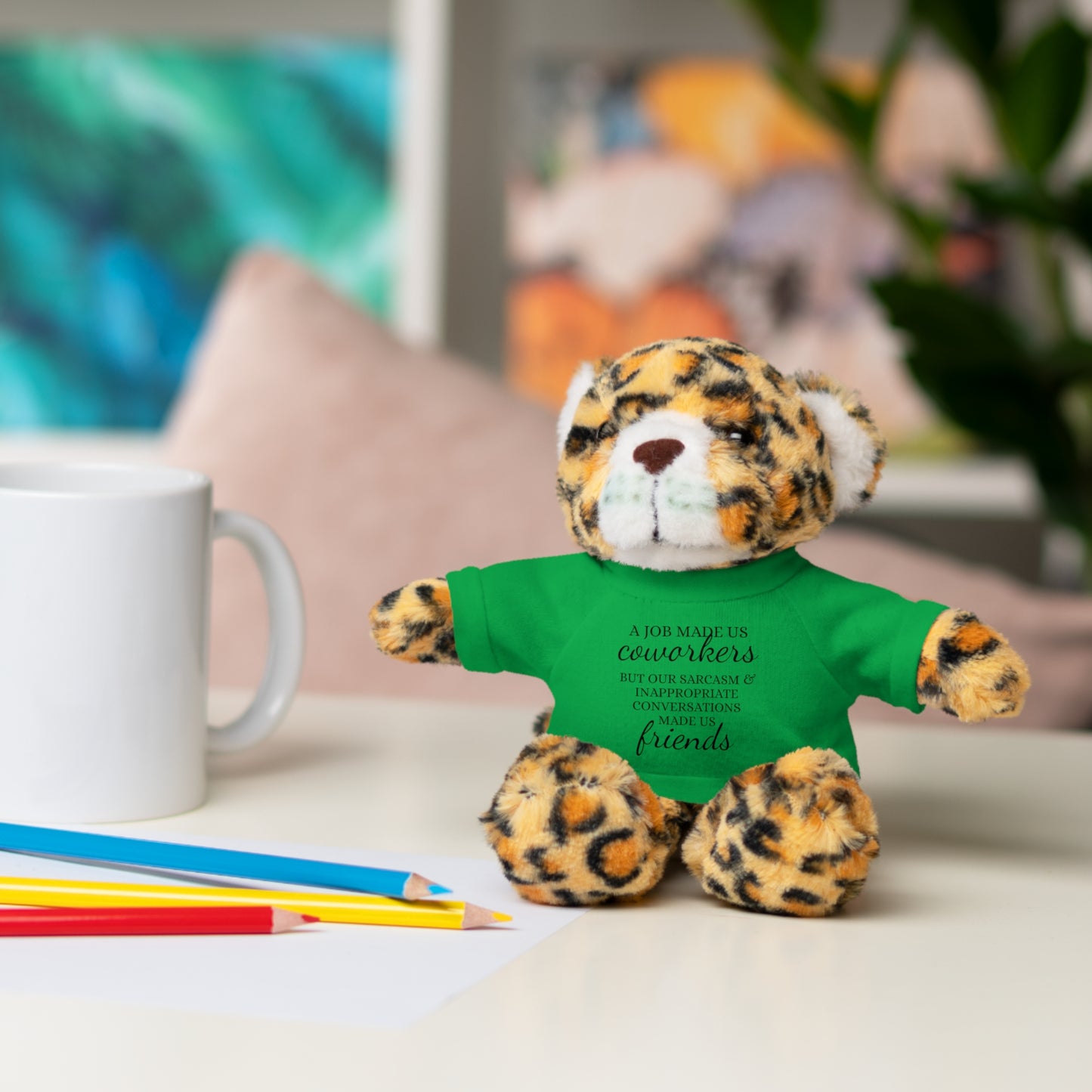 Co-Workers/Work Friends Gift Stuffed Animals with Tee