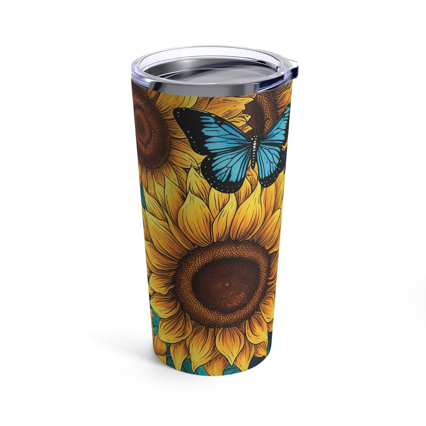 Butterfly Sunflower Tumbler 20oz