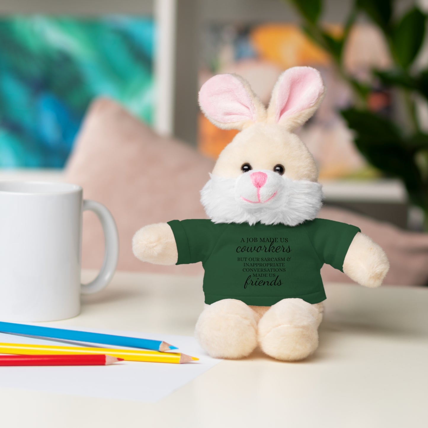 Co-Workers/Work Friends Gift Stuffed Animals with Tee