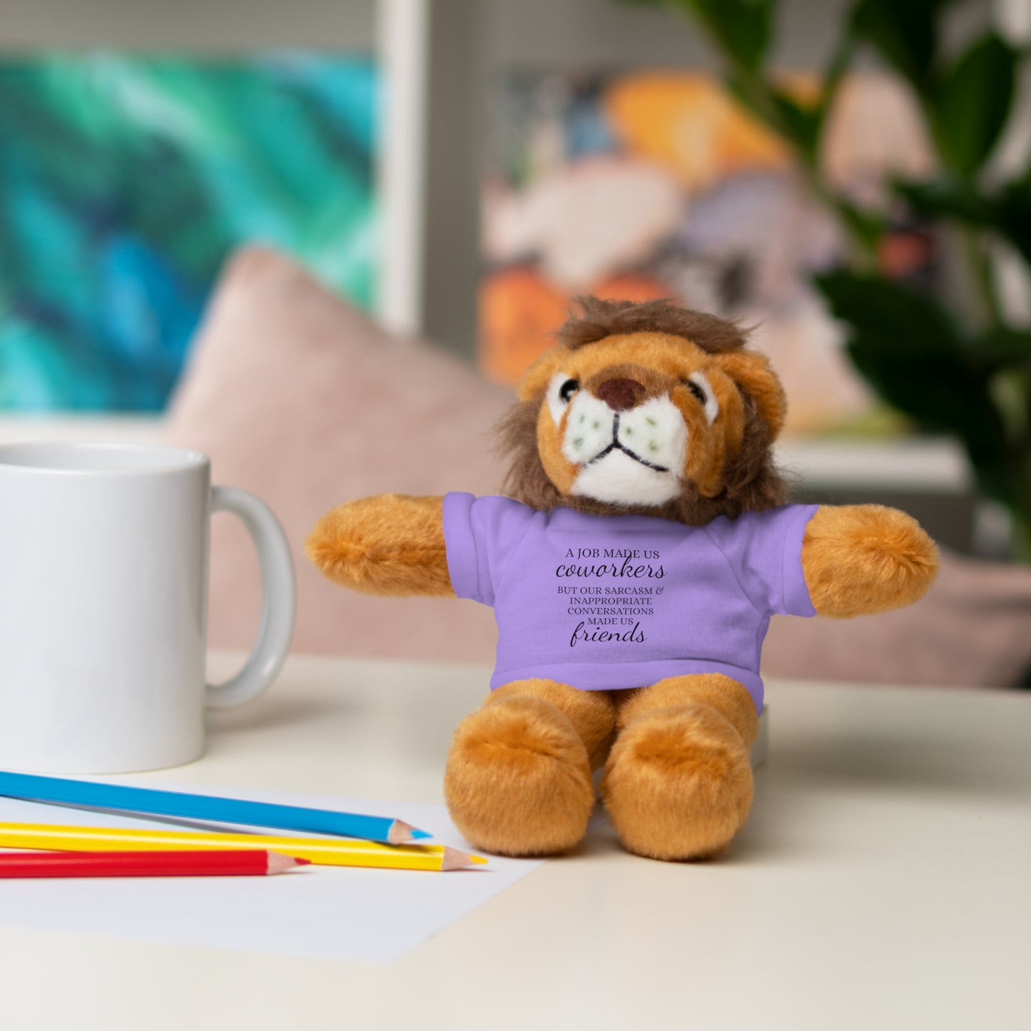 Co-Workers/Work Friends Gift Stuffed Animals with Tee