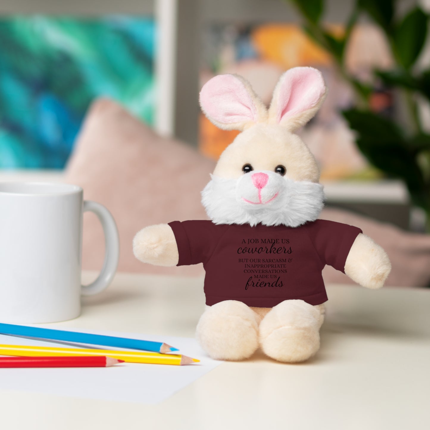 Co-Workers/Work Friends Gift Stuffed Animals with Tee