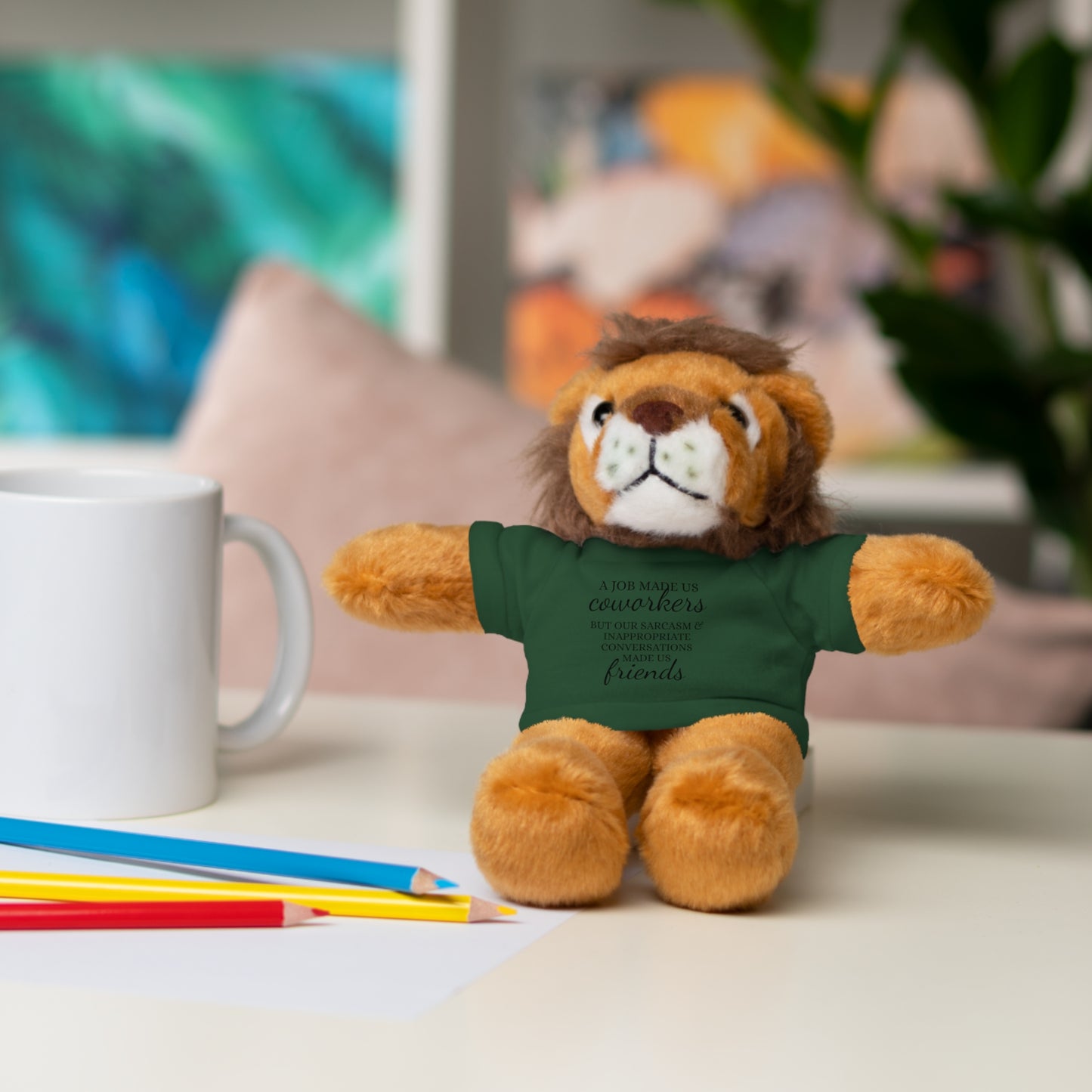 Co-Workers/Work Friends Gift Stuffed Animals with Tee