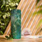 Emerald Green Snowflakes Maars Maker Skinny Matte Tumbler, 20oz