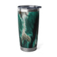 Cow Hide Teal Western Vagabond 20oz Tumbler