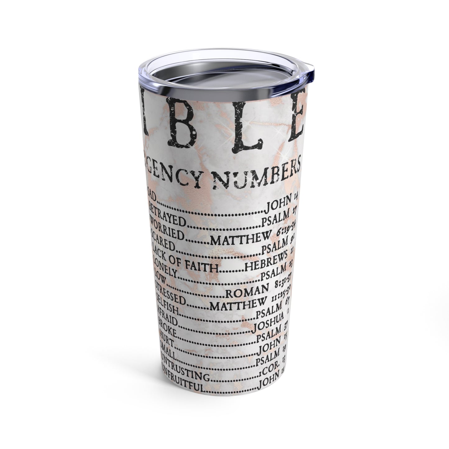 Bible Emergency Tumbler 20oz
