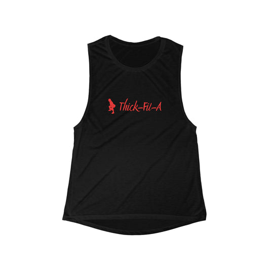 Thick-Fil-A Workout Women's Flowy Scoop Muscle Tank