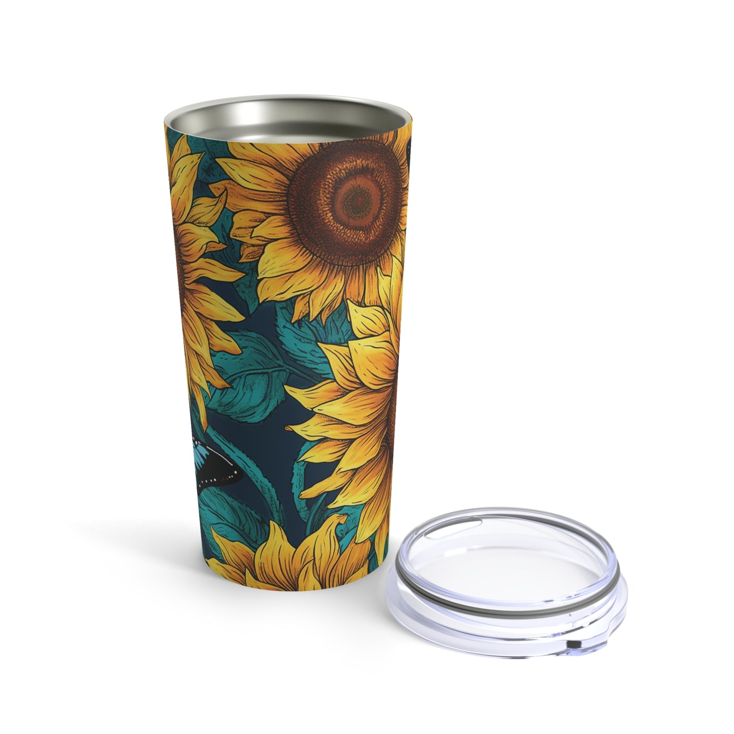Butterfly Sunflower Tumbler 20oz