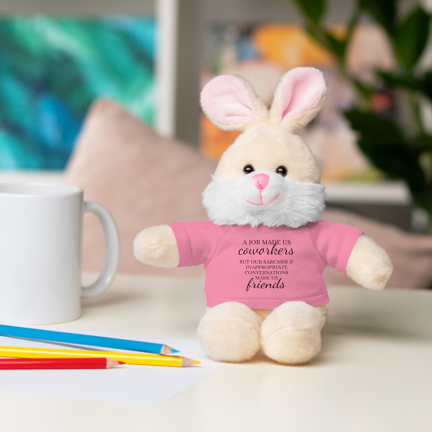 Co-Workers/Work Friends Gift Stuffed Animals with Tee