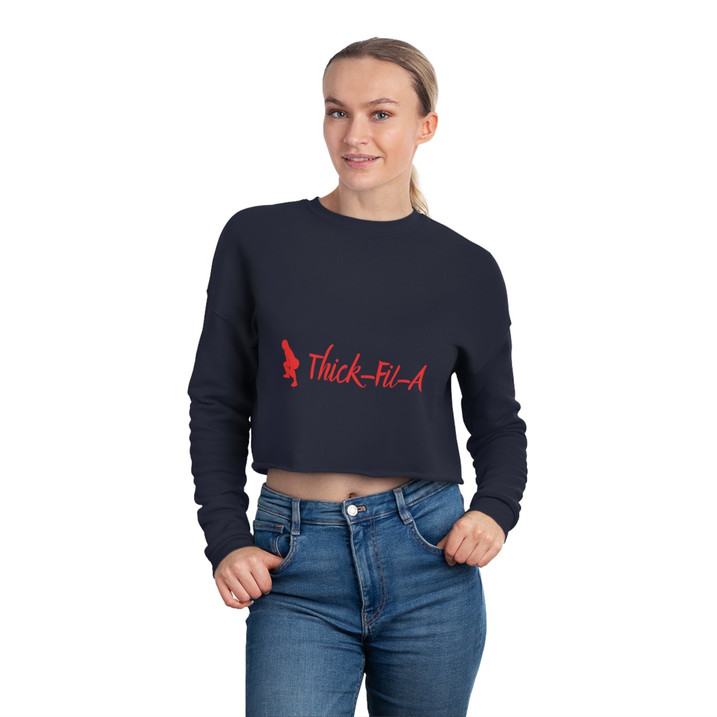 Thick-Fil-A Women's Cropped Sweatshirt
