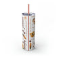 Affirmation Beauty -Skinny Tumbler with Straw, 20oz