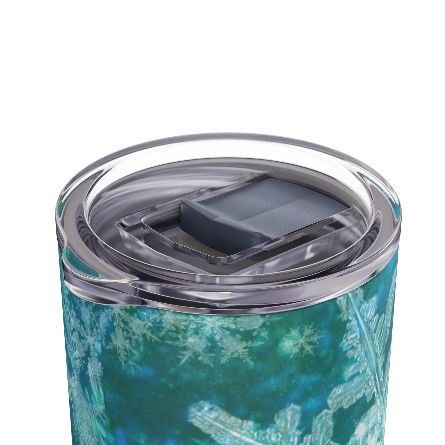 Emerald Green Snowflakes Maars Maker Skinny Matte Tumbler, 20oz