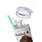 Affirmation Beauty -Skinny Tumbler with Straw, 20oz