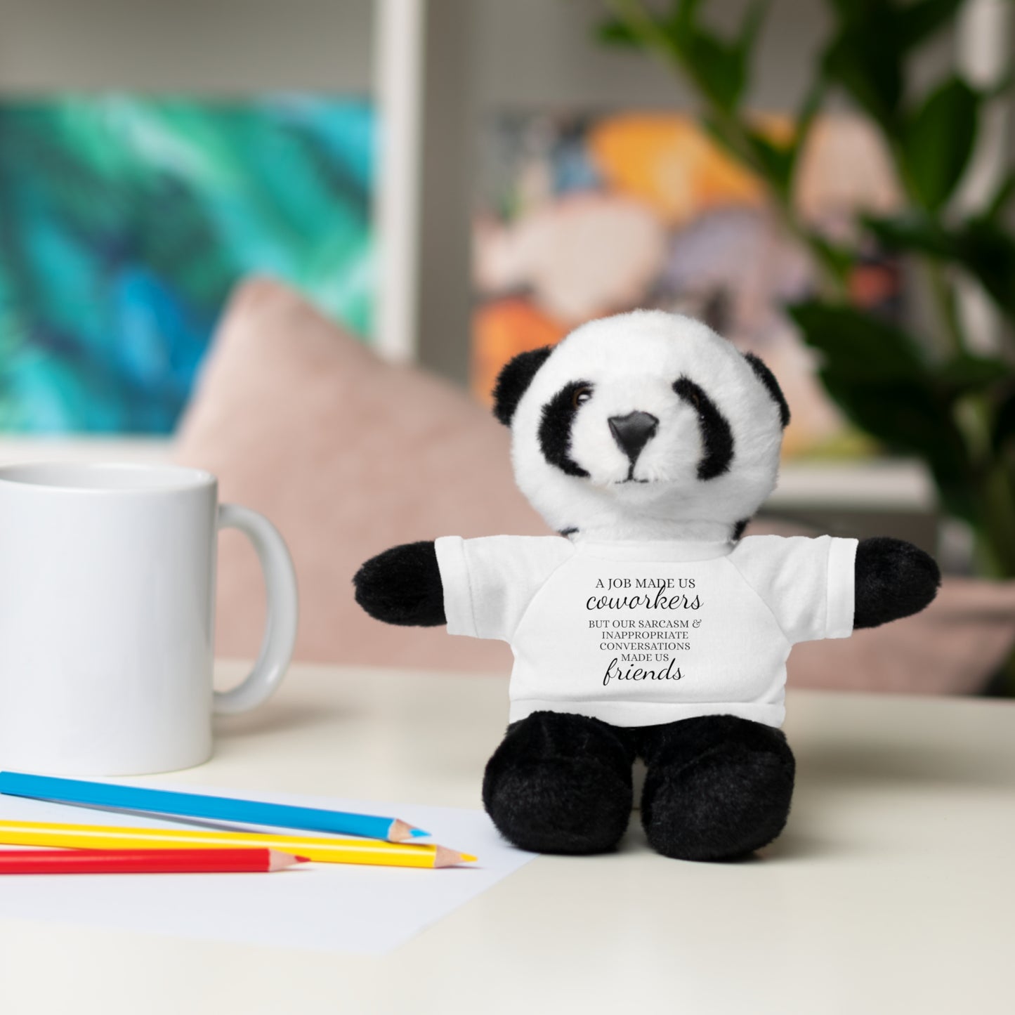 Co-Workers/Work Friends Gift Stuffed Animals with Tee