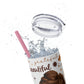 Affirmation Beauty -Skinny Tumbler with Straw, 20oz