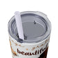 Affirmation Beauty -Skinny Tumbler with Straw, 20oz