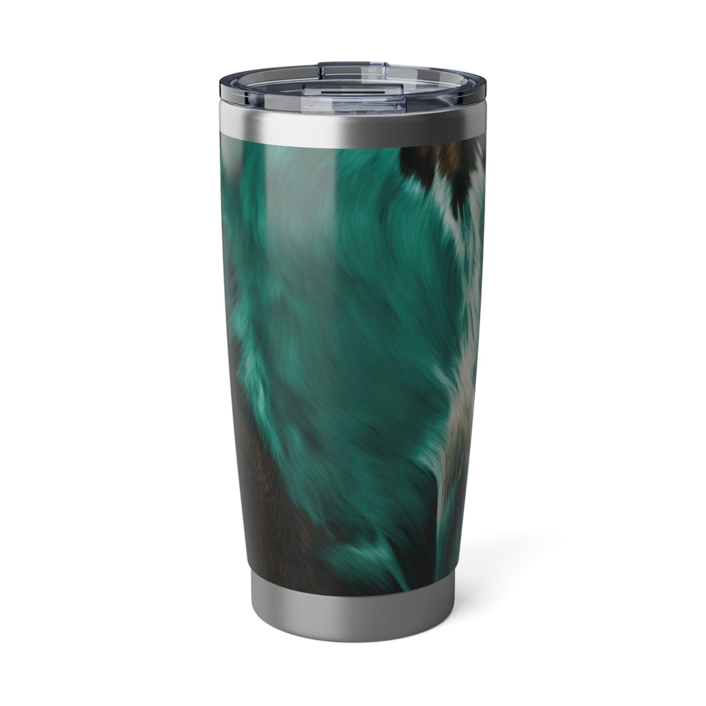 Cow Hide Teal Western Vagabond 20oz Tumbler