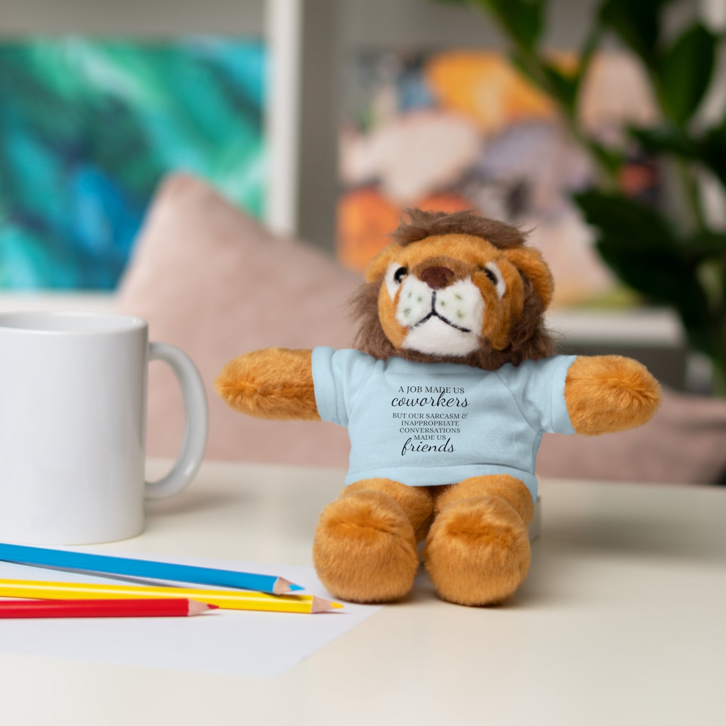 Co-Workers/Work Friends Gift Stuffed Animals with Tee