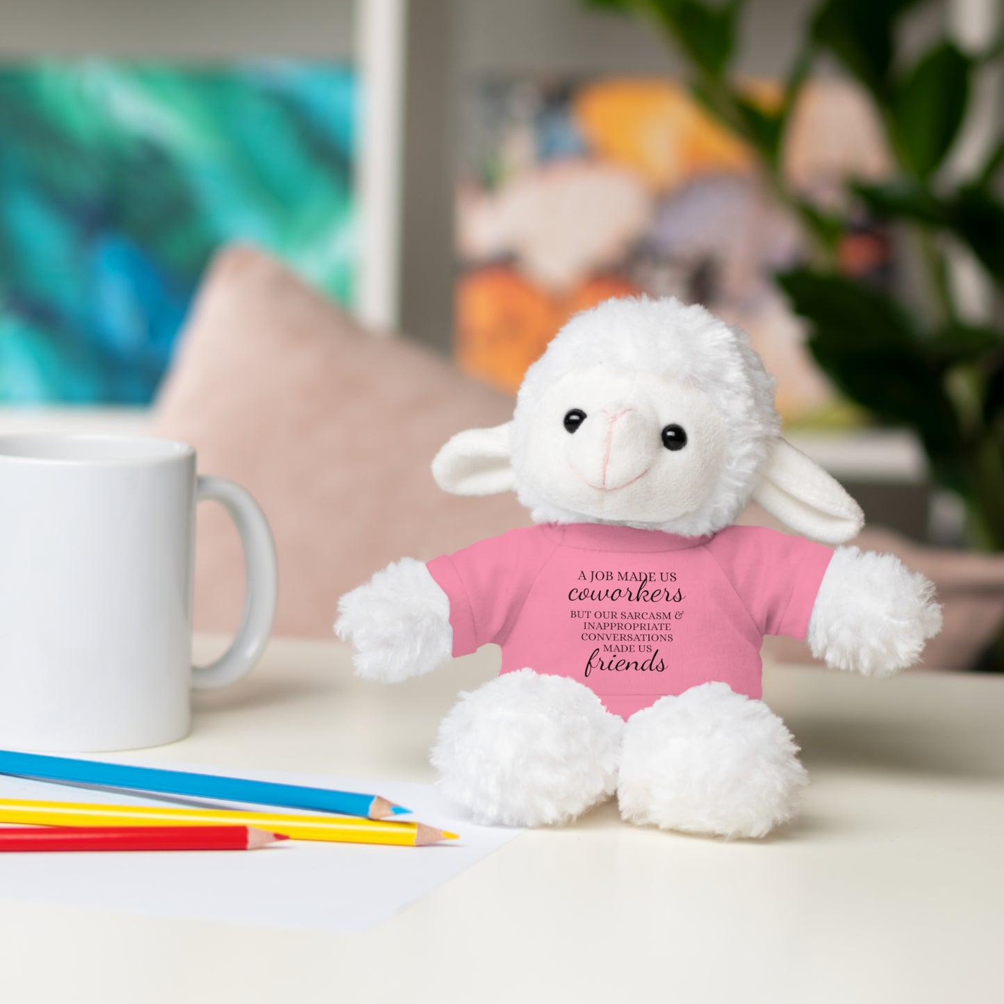 Co-Workers/Work Friends Gift Stuffed Animals with Tee