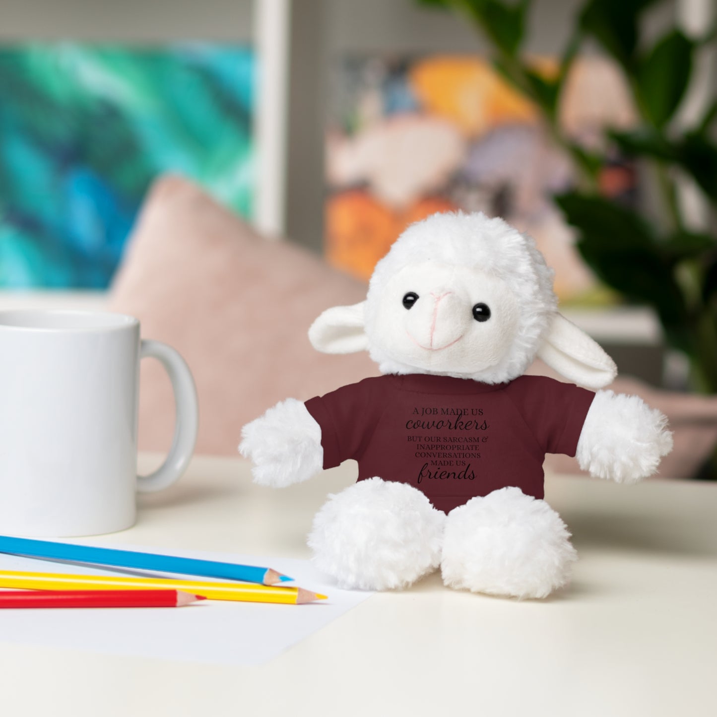 Co-Workers/Work Friends Gift Stuffed Animals with Tee