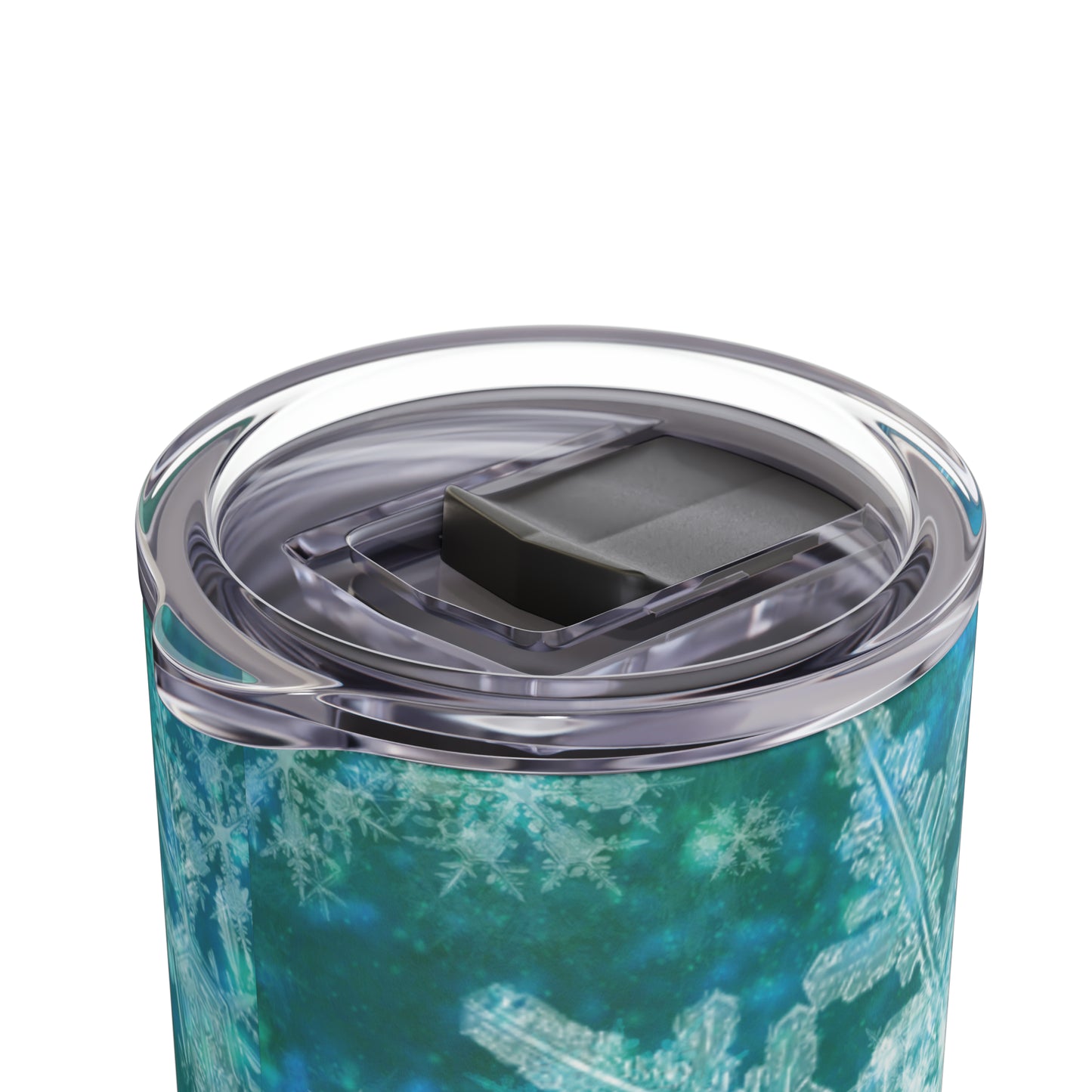 Emerald Green Snowflakes Maars Maker Skinny Matte Tumbler, 20oz