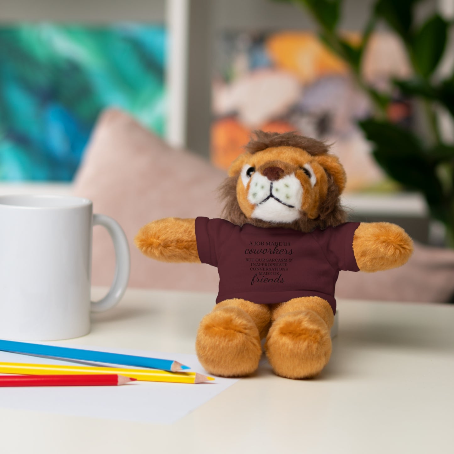 Co-Workers/Work Friends Gift Stuffed Animals with Tee