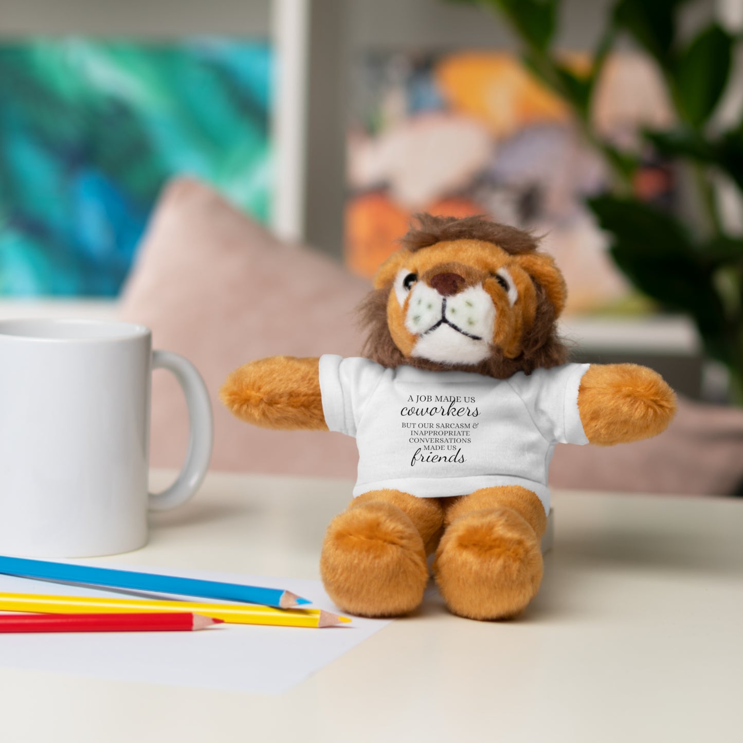 Co-Workers/Work Friends Gift Stuffed Animals with Tee