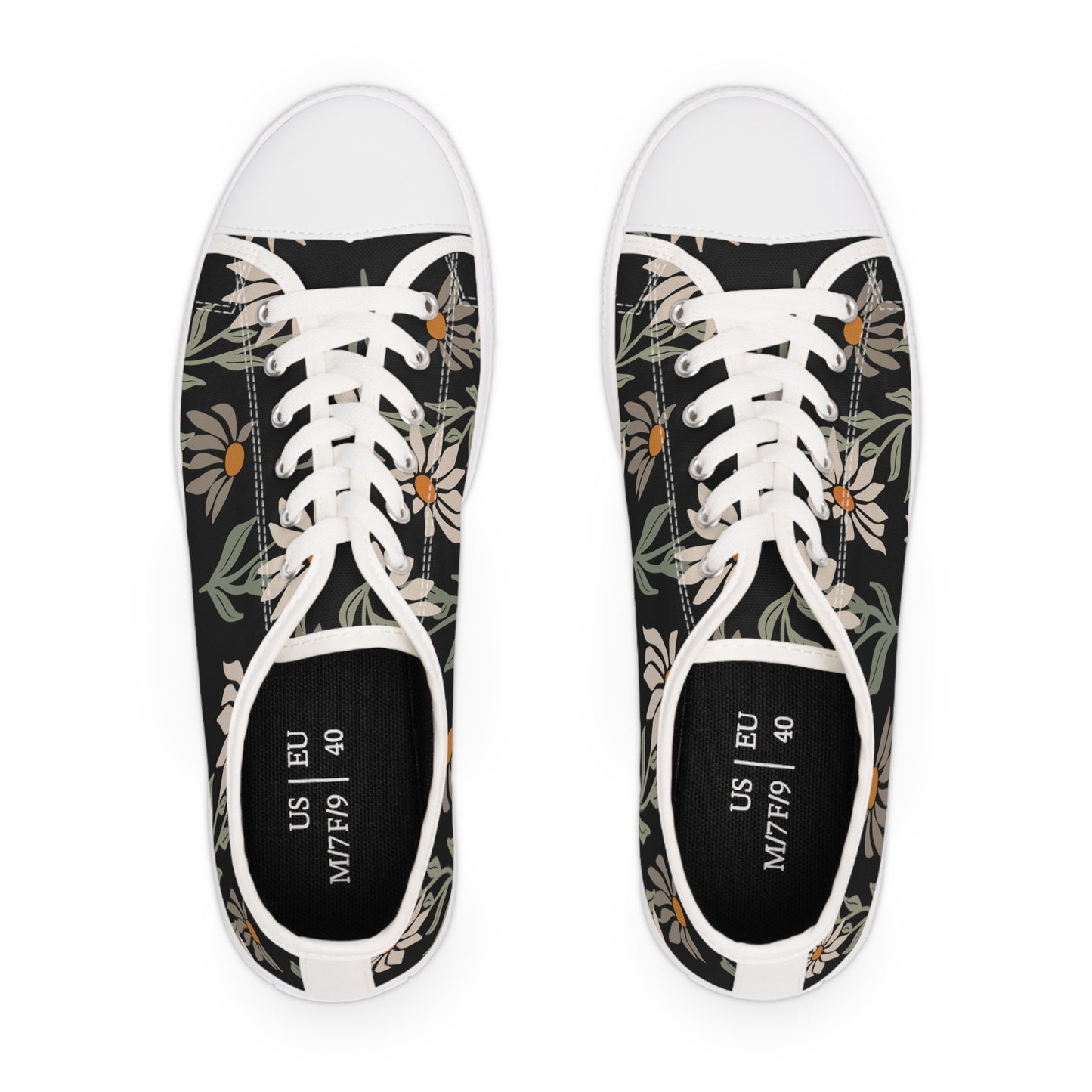Floral-Women's Low Top Sneakers