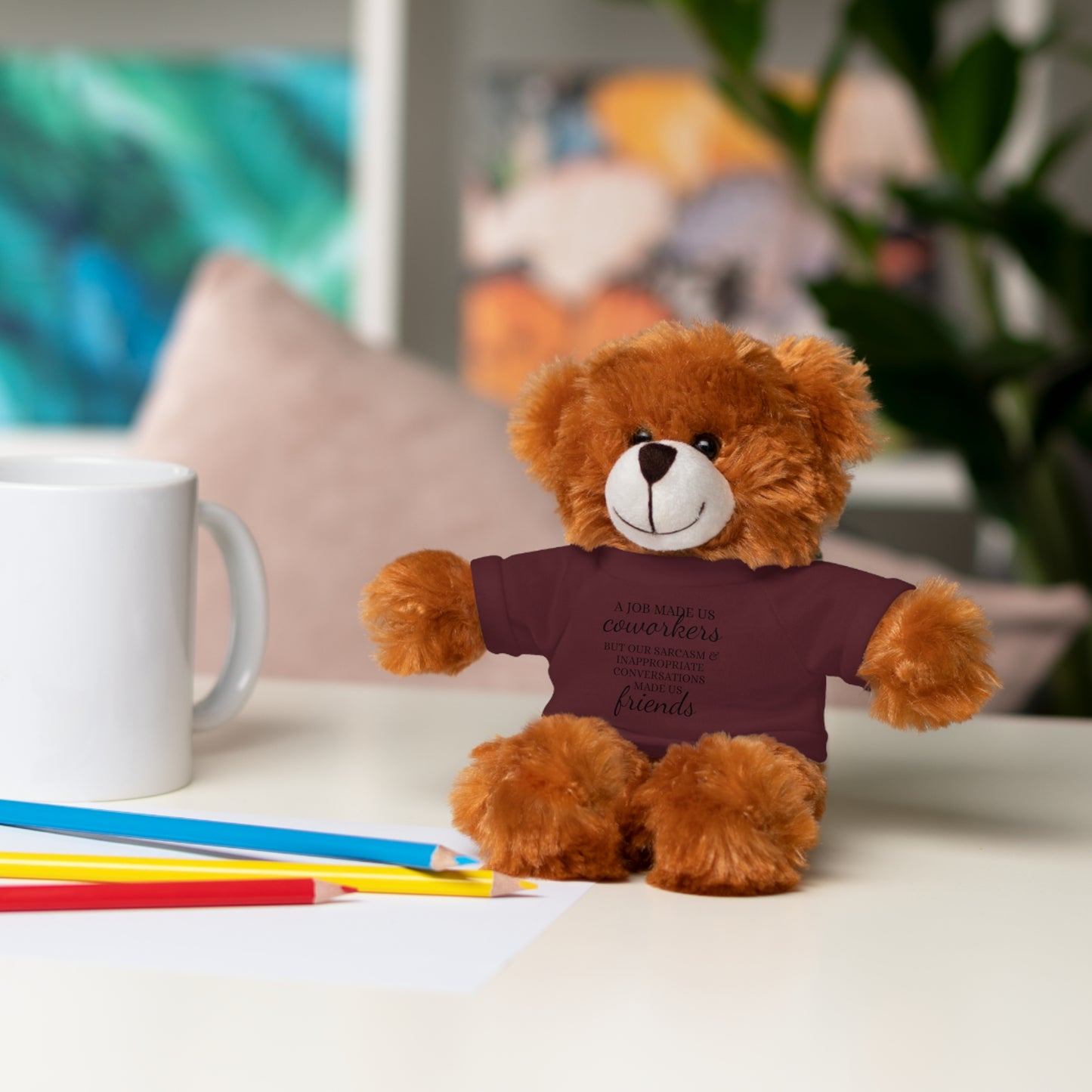 Co-Workers/Work Friends Gift Stuffed Animals with Tee