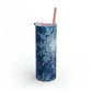 Midnight Sky Snowflakes Maars Maker Skinny Matte Tumbler, 20oz