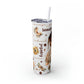 Affirmation Beauty -Skinny Tumbler with Straw, 20oz