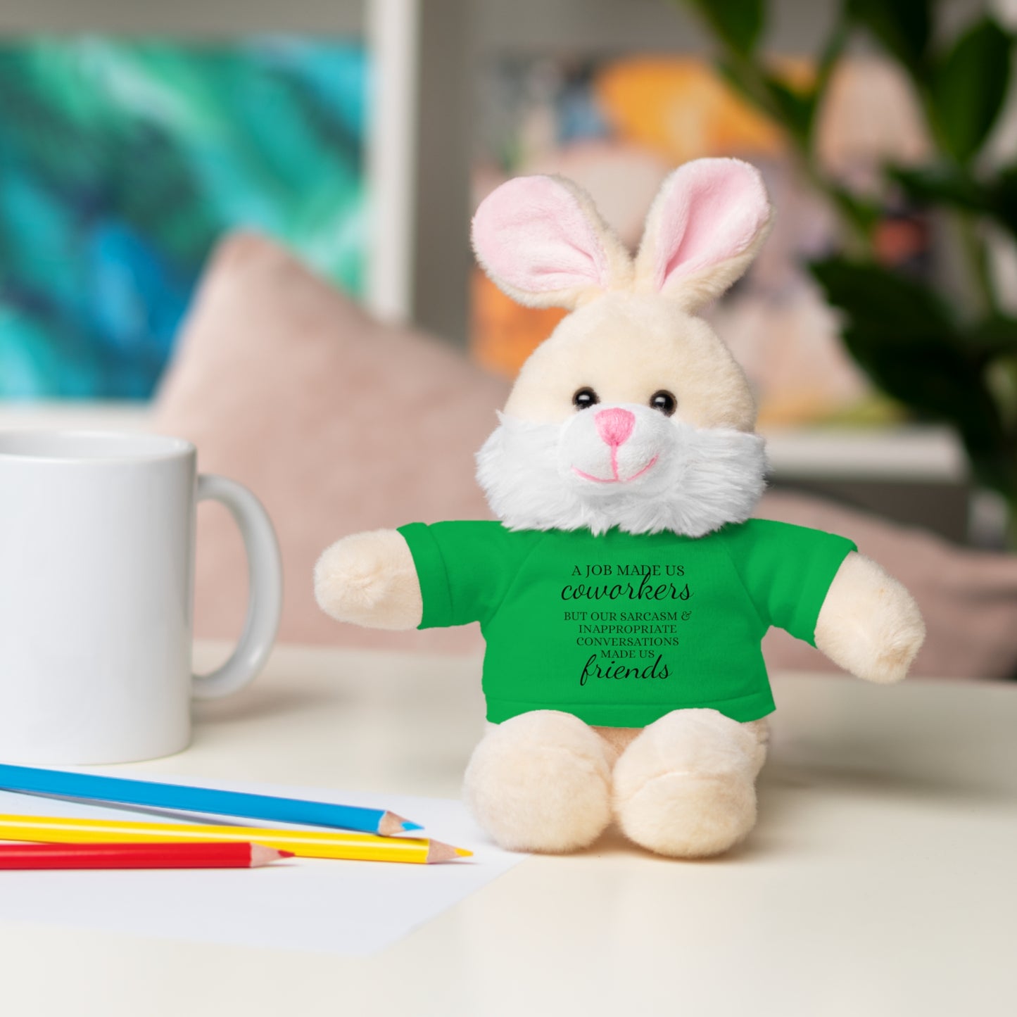 Co-Workers/Work Friends Gift Stuffed Animals with Tee
