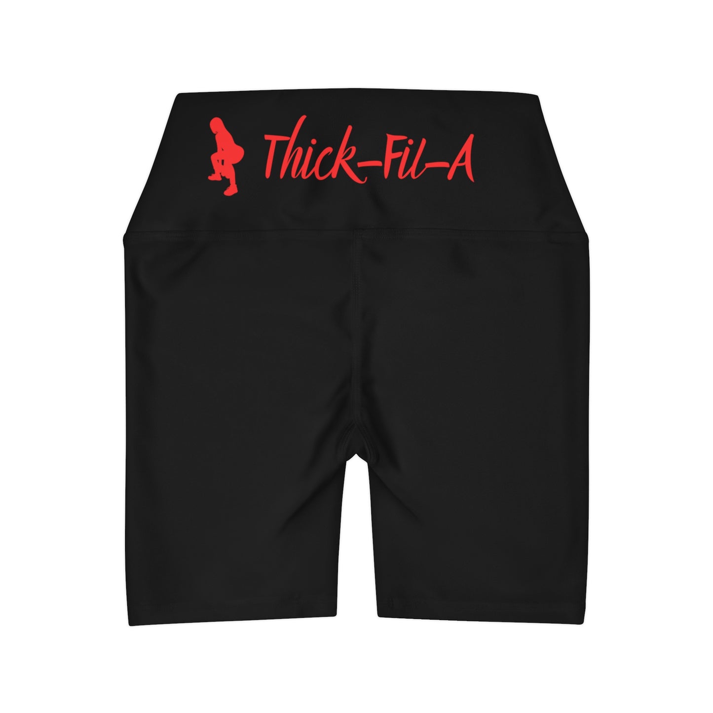 Thick-Fil-A Workout High Waisted Yoga Shorts