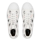 Black and Pink Hearts-Women's High Top Sneakers