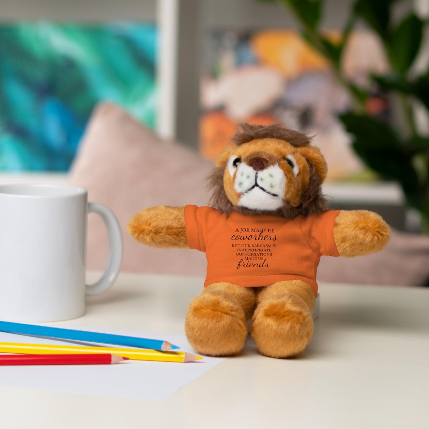 Co-Workers/Work Friends Gift Stuffed Animals with Tee