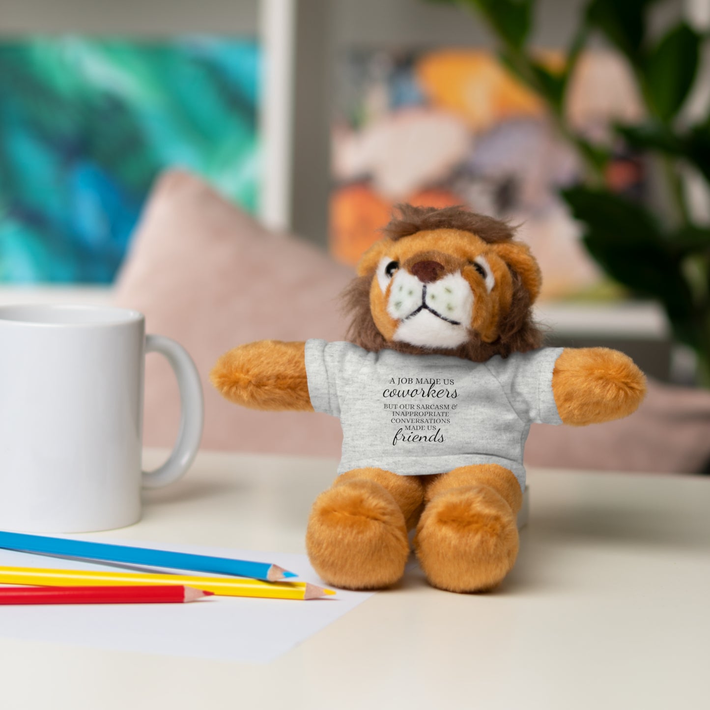 Co-Workers/Work Friends Gift Stuffed Animals with Tee