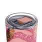 Glitter Pink Animal Maars Maker Skinny Matte Tumbler, 20oz