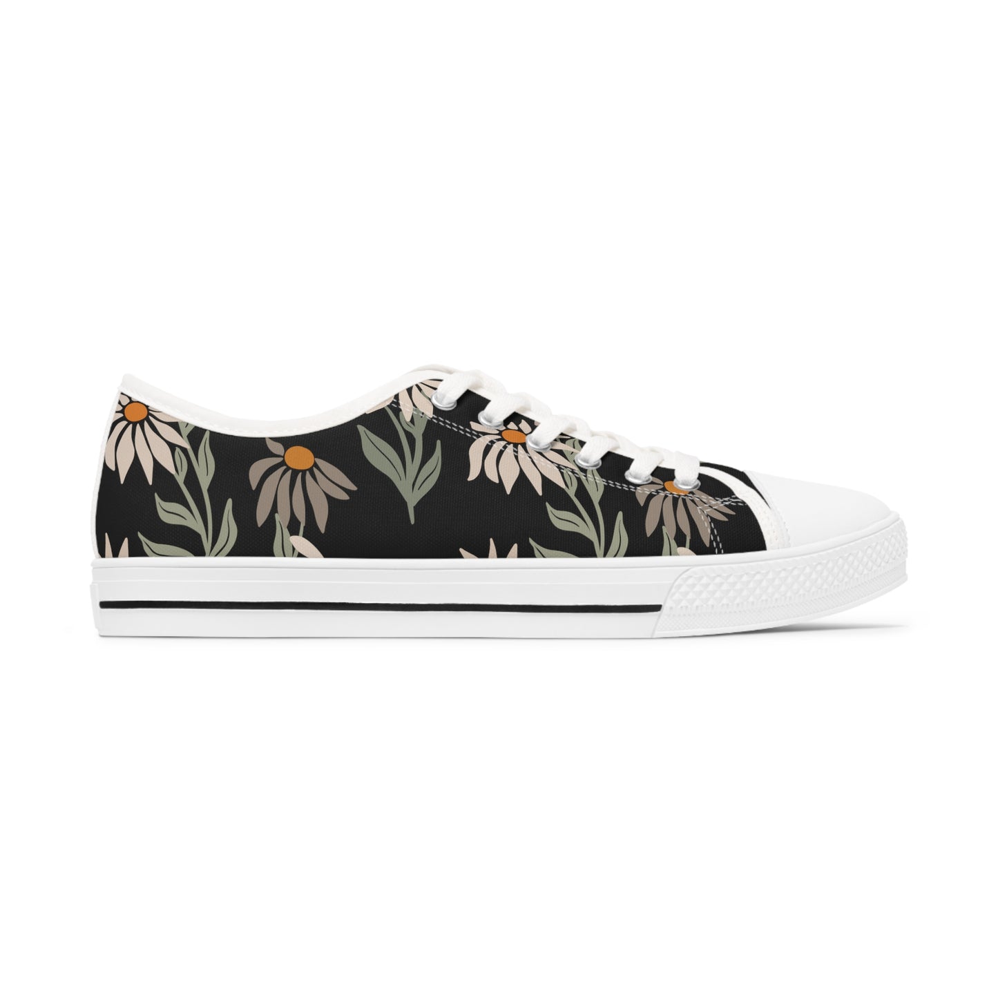 Floral-Women's Low Top Sneakers