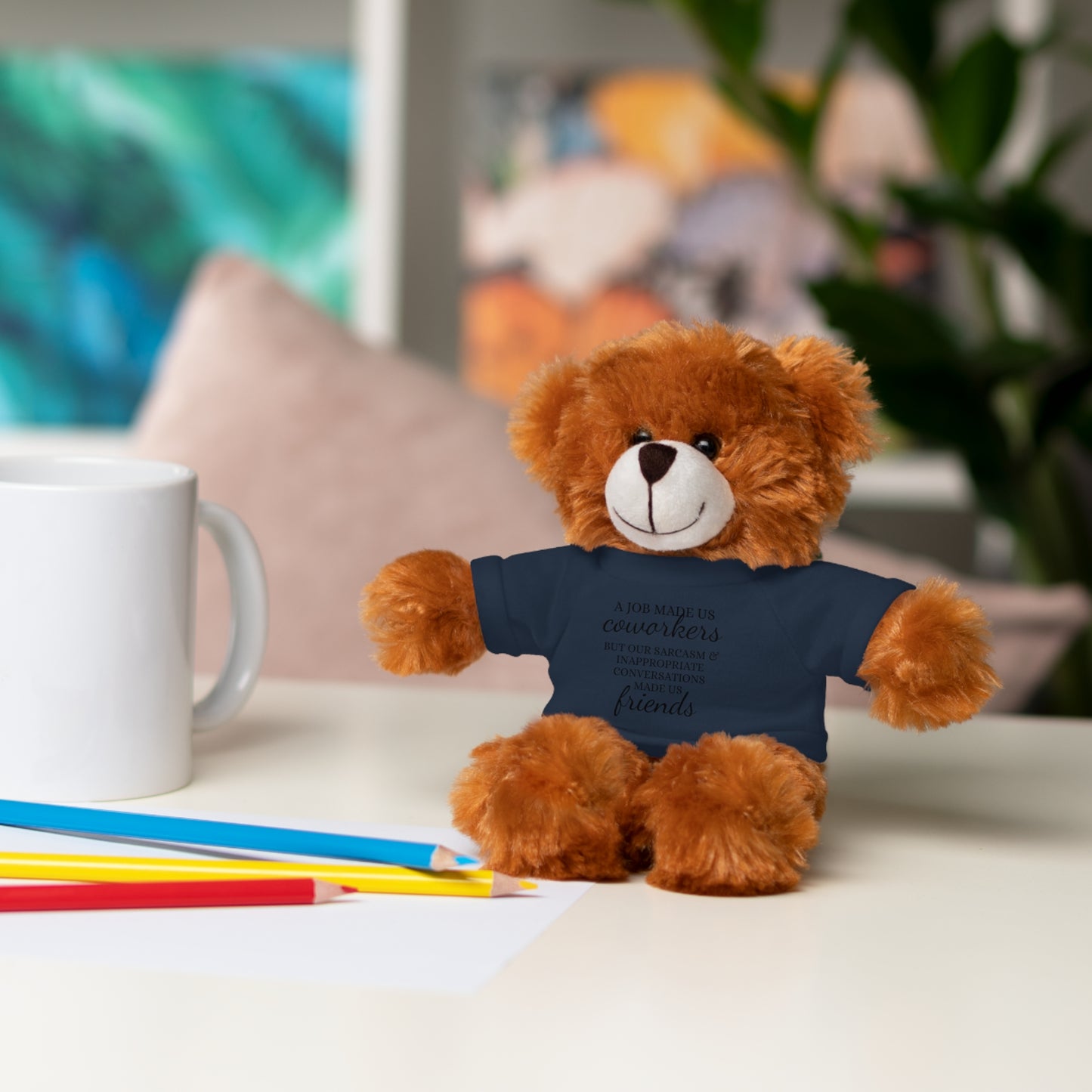 Co-Workers/Work Friends Gift Stuffed Animals with Tee
