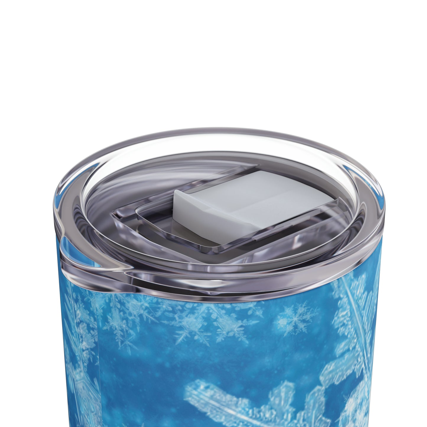 Sky Blue Snowflakes Maars Maker Skinny Matte Tumbler, 20oz
