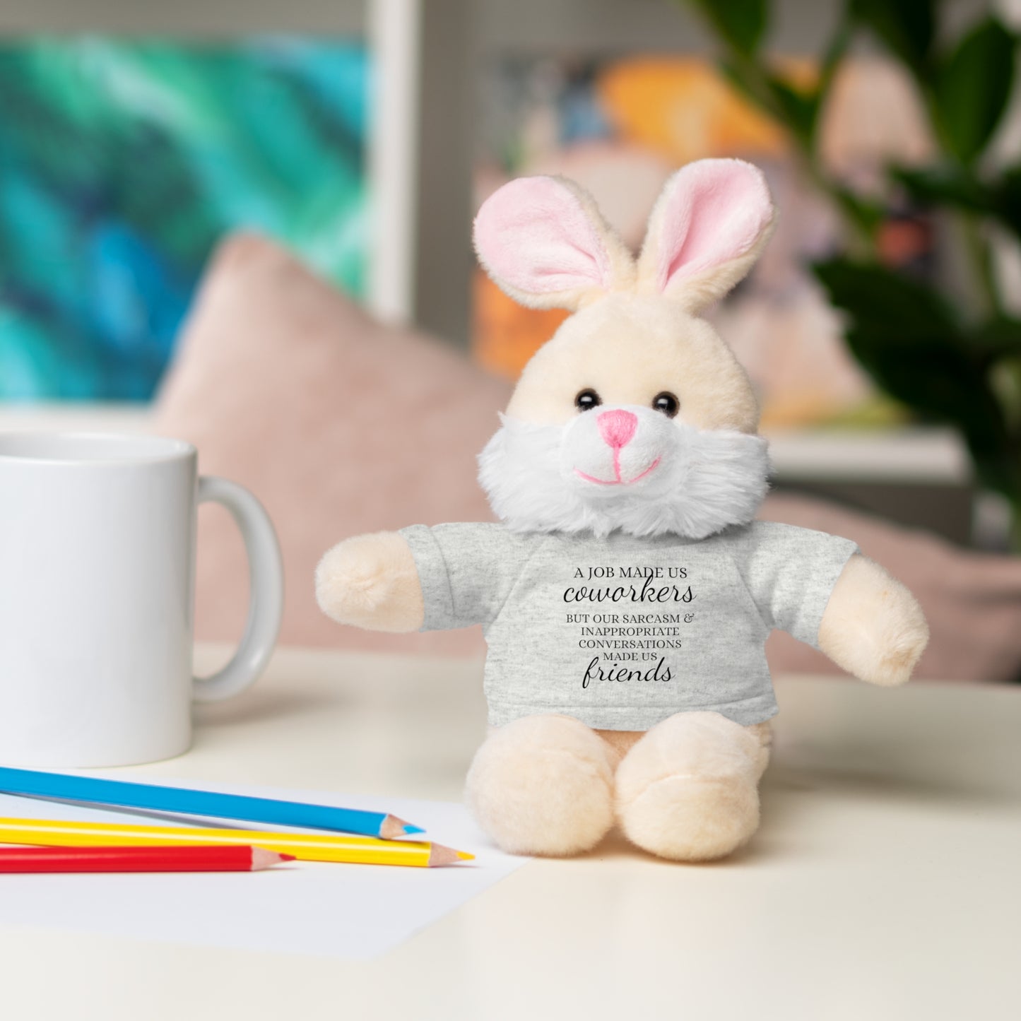 Co-Workers/Work Friends Gift Stuffed Animals with Tee