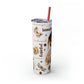 Affirmation Beauty -Skinny Tumbler with Straw, 20oz