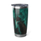 Cow Hide Teal Western Vagabond 20oz Tumbler