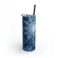 Midnight Sky Snowflakes Maars Maker Skinny Matte Tumbler, 20oz