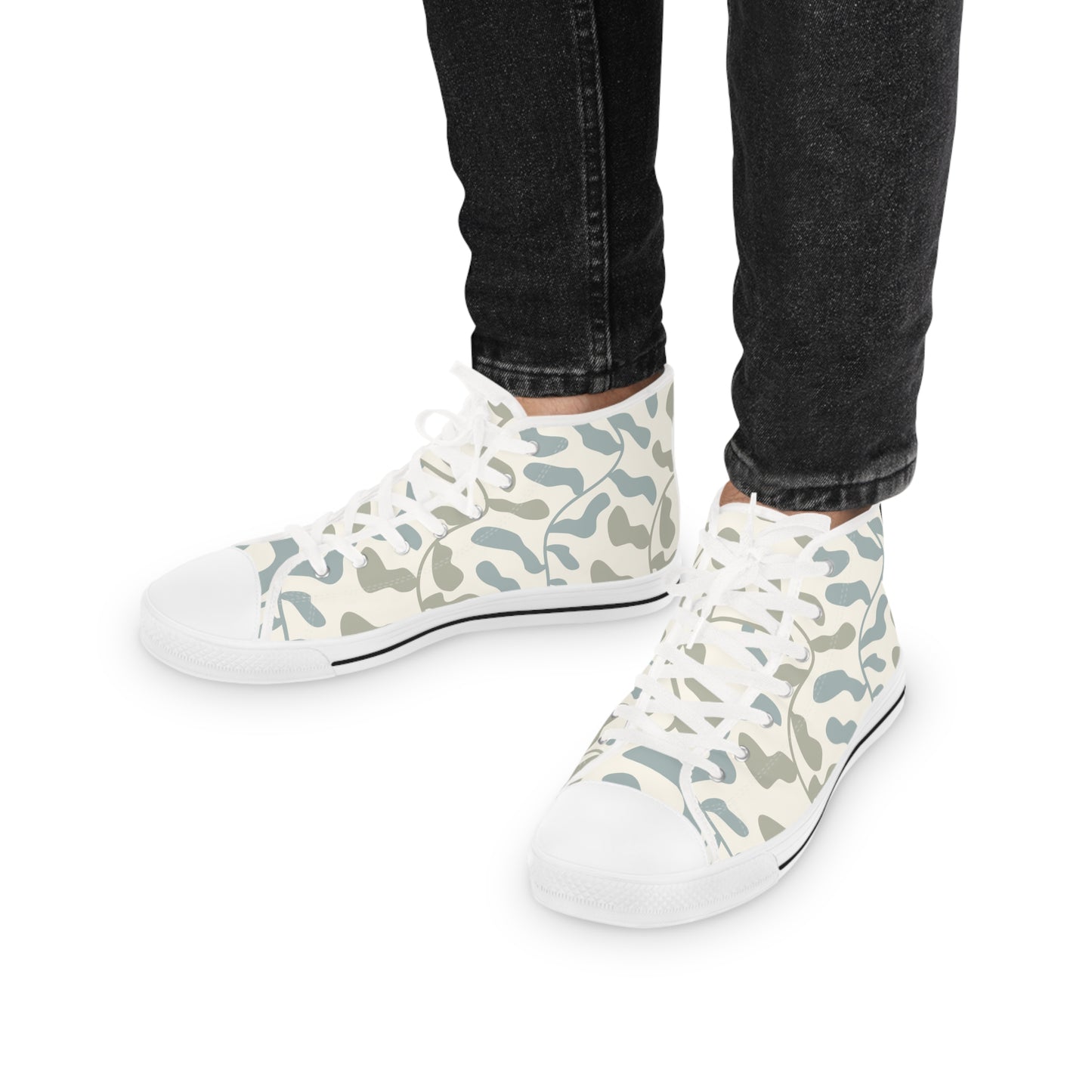 Retro Camo-Men's High Top Sneakers