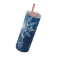 Midnight Sky Snowflakes Maars Maker Skinny Matte Tumbler, 20oz
